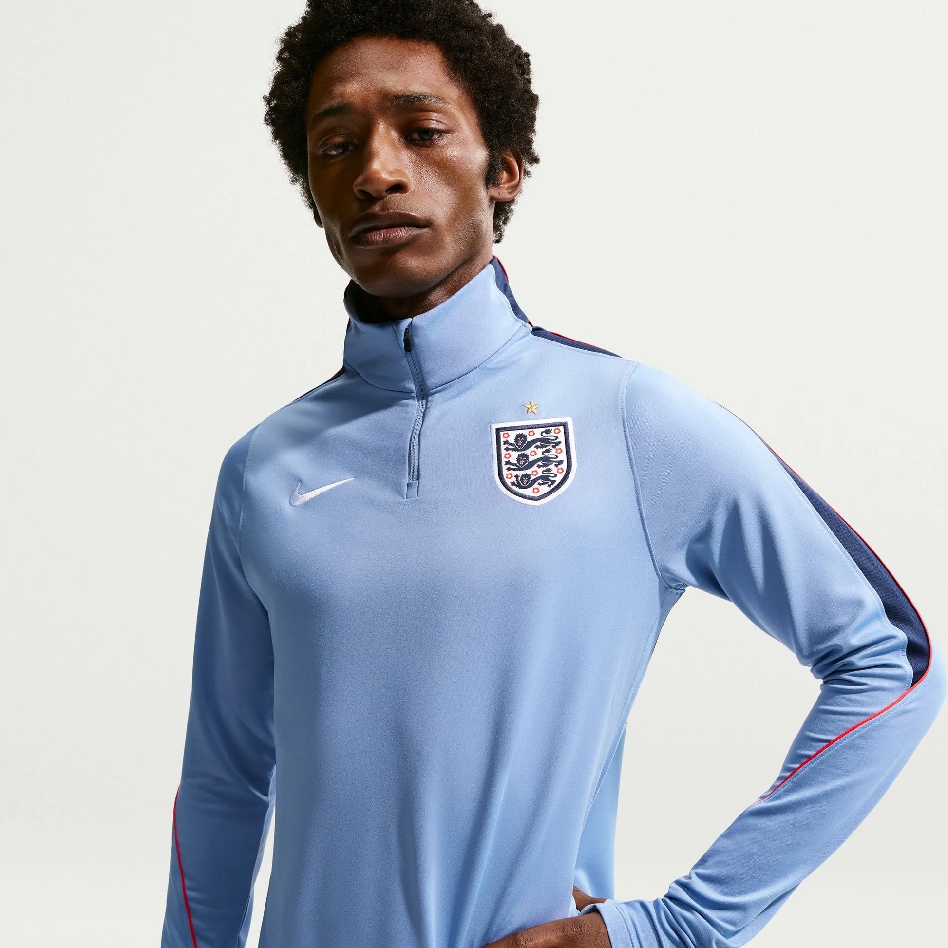 2026-27 England Men's Strike Drill Top Work Blue/Obsidian/White 