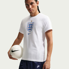 2026-27 England Men's Crest Tee White 