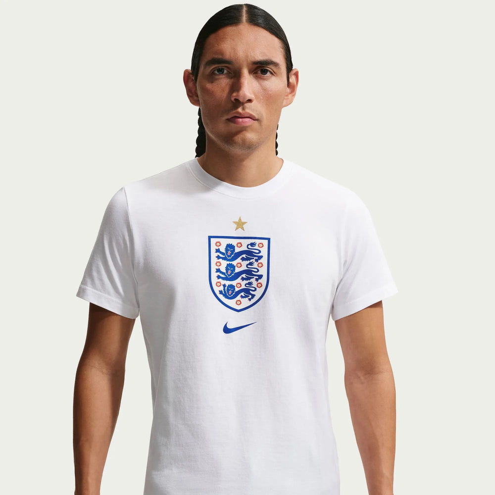 2026-27 England Men's Crest Tee White 