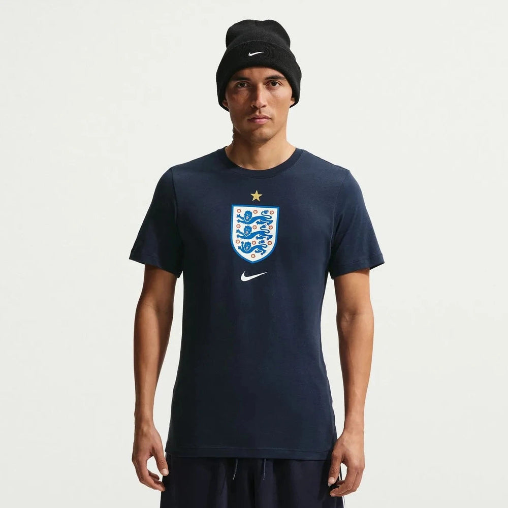 2026-27 England Men's Crest Tee Obsidian 