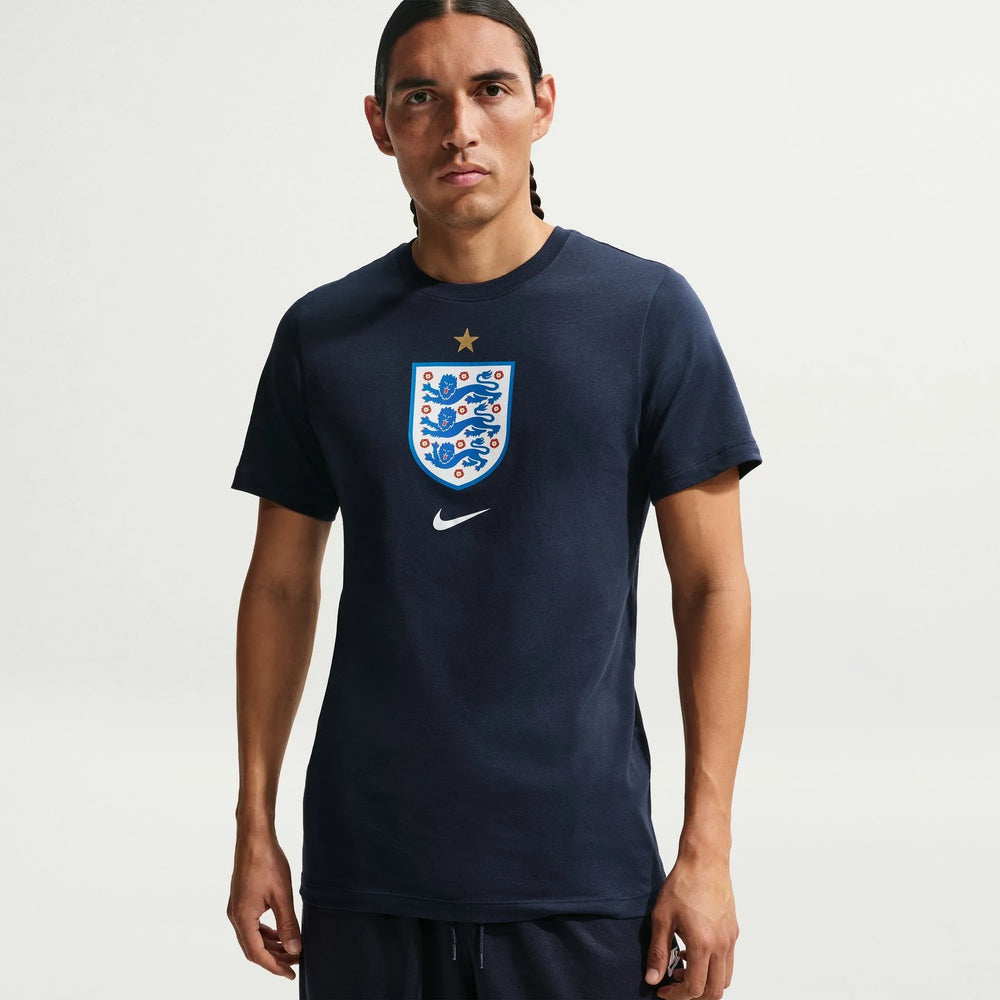 2026-27 England Men's Crest Tee Obsidian 
