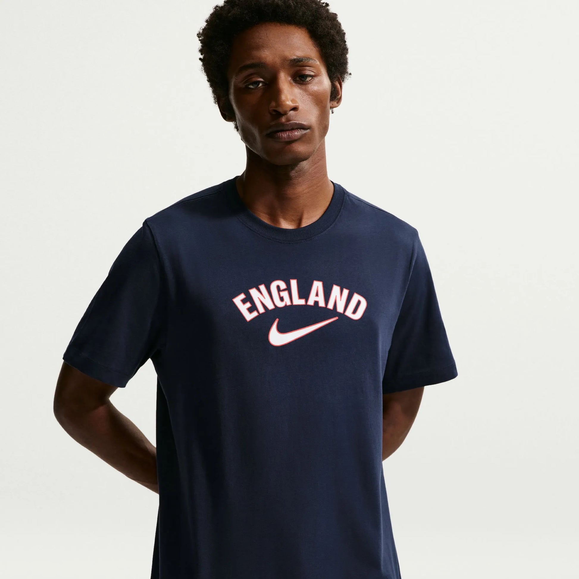 2026-27 England Men's Wordmark Tee Obsidian 