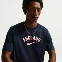 2026-27 England Men's Wordmark Tee Obsidian 