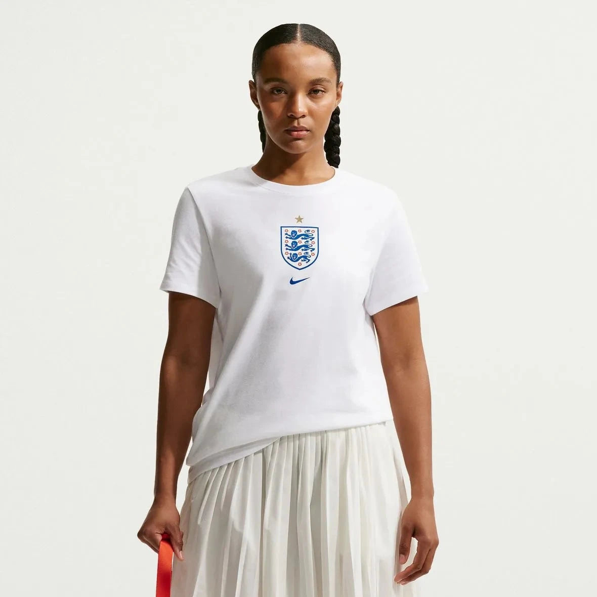 2026-27 England Women's Crest Tee White 