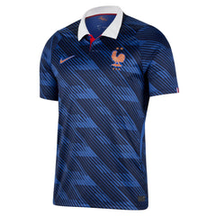 2026-27 France Men's Stadium Home Soccer Jersey Game Royal/Metallic Copper 