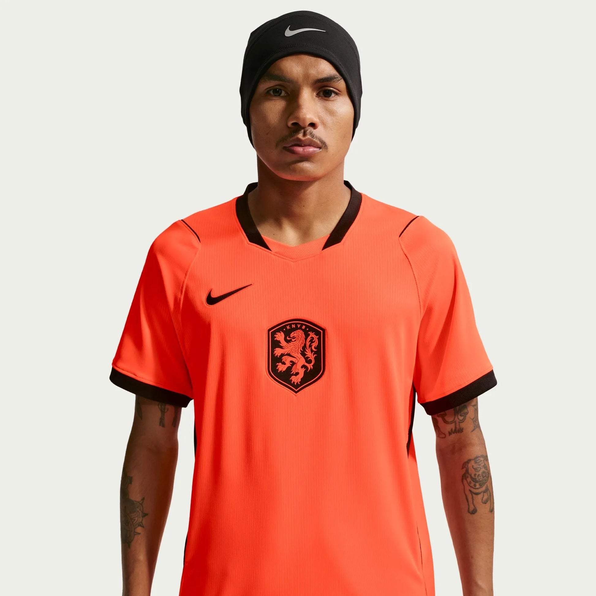 2026-27 Netherlands Men's Stadium Home Soccer Jersey Hyper Crimson/Black 