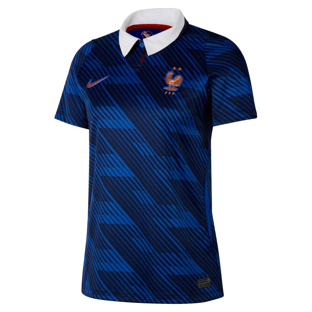 2026-27 France Women's Stadium Home Soccer Jersey Game Royal/Metallic Copper 