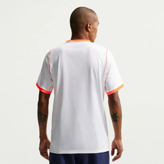 2026-27 Netherlands Men's Stadium Away Soccer Jersey White/Hyper Crimson/Black 