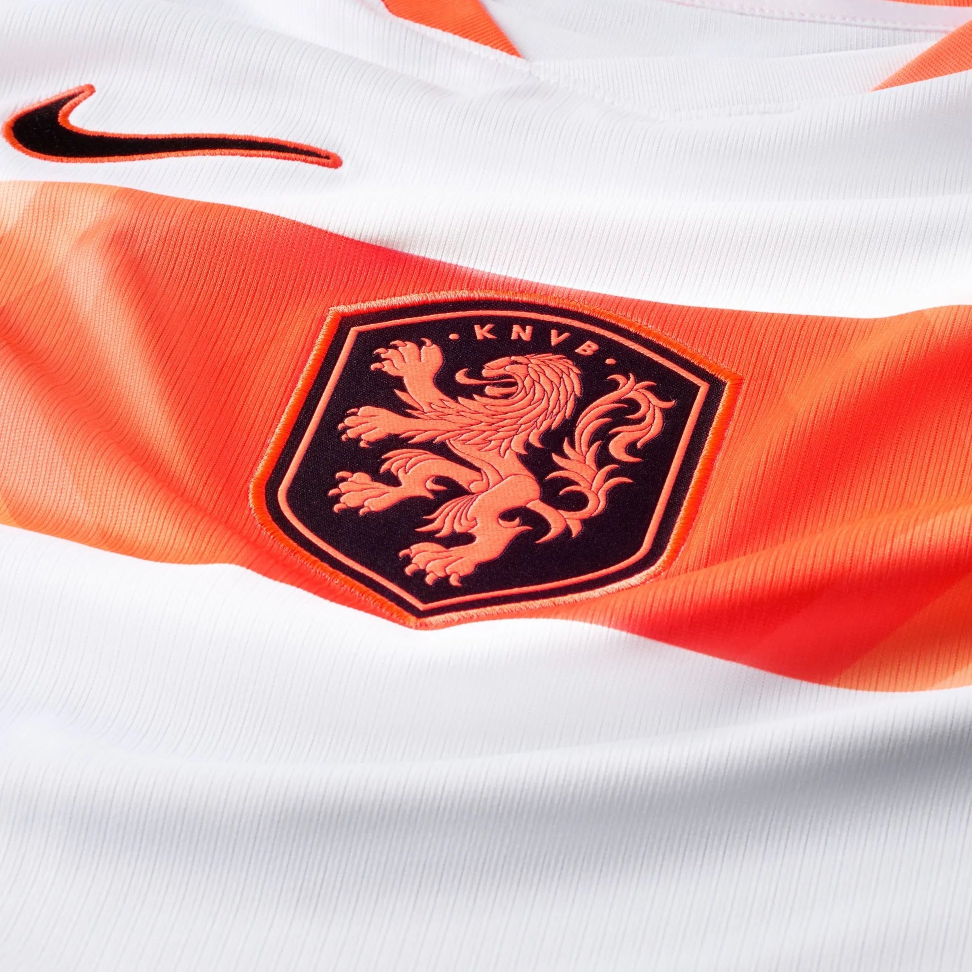 2026-27 Netherlands Men's Stadium Away Soccer Jersey White/Hyper Crimson/Black 
