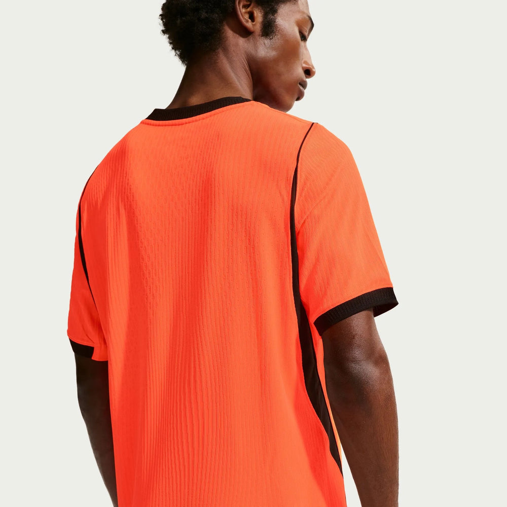 2026-27 Netherlands Men's Authentic Home Soccer Jersey Hyper Crimson/Black 