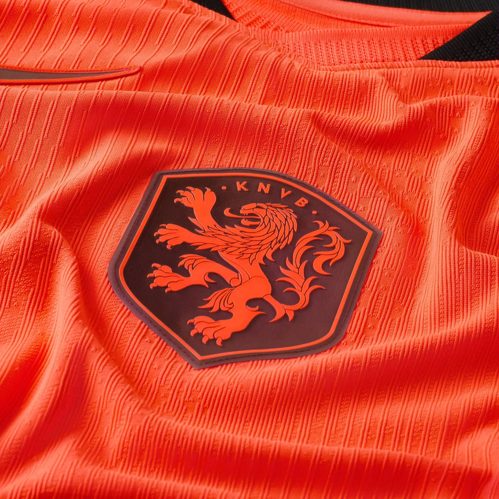 2026-27 Netherlands Men's Authentic Home Soccer Jersey Hyper Crimson/Black 
