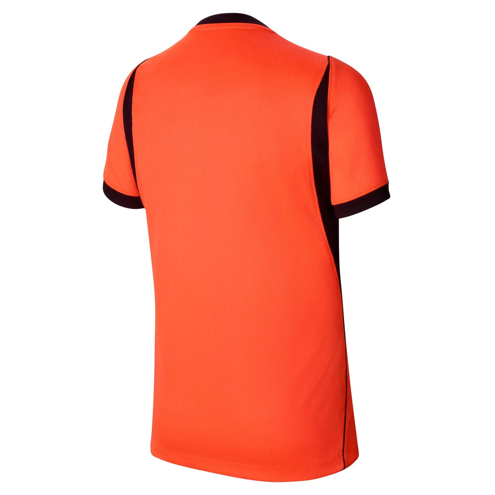 2026-27 Netherlands Youth Stadium Home Soccer Jersey Hyper Crimson/Black 