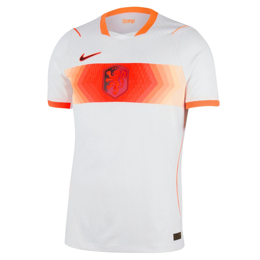 2026-27 Netherlands Men's Authentic Away Soccer Jersey White/Hyper Crimson/Black 
