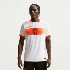 2026-27 Netherlands Men's Authentic Away Soccer Jersey White/Hyper Crimson/Black 