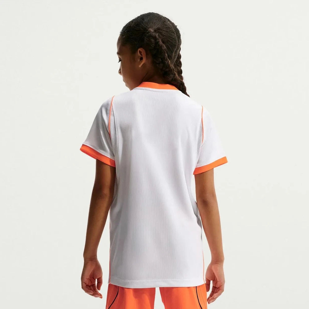 2026-27 Netherlands Youth Stadium Away Soccer Jersey White/Hyper Crimson/Black 