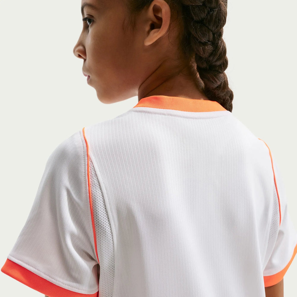 2026-27 Netherlands Youth Stadium Away Soccer Jersey White/Hyper Crimson/Black 