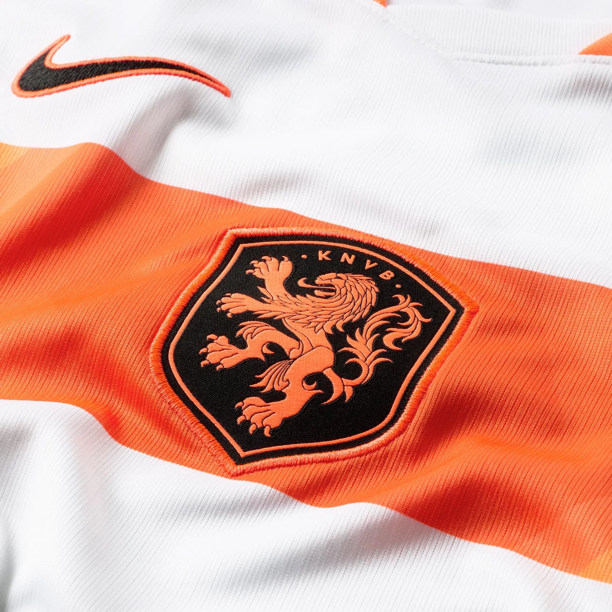 2026-27 Netherlands Youth Stadium Away Soccer Jersey White/Hyper Crimson/Black 