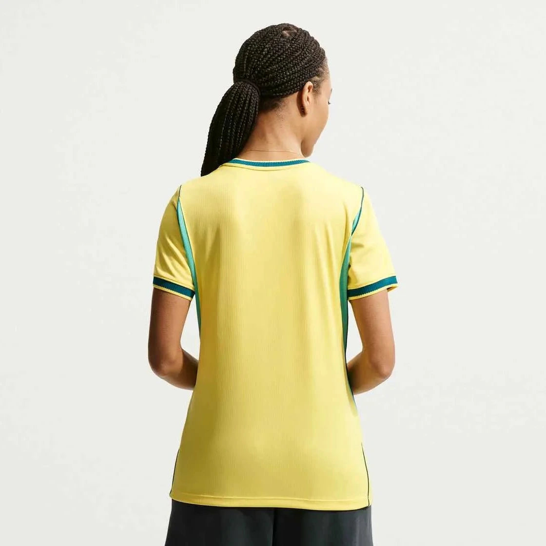 2026-27 Brazil Women's Stadium Home Soccer Jersey Canary/Light Menta/Geode Teal 