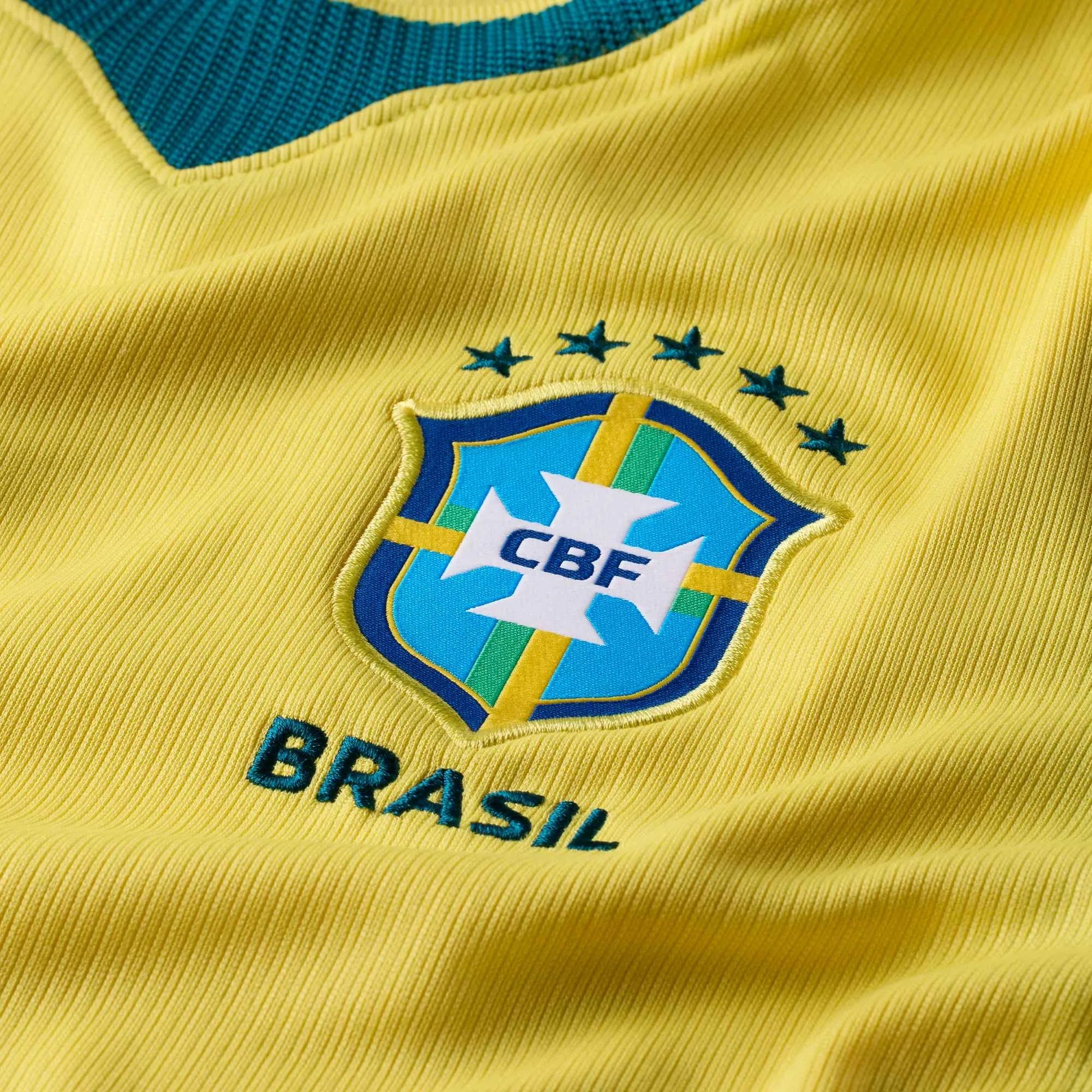 2026-27 Brazil Women's Stadium Home Soccer Jersey Canary/Light Menta/Geode Teal 