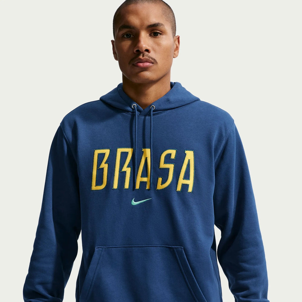 2026-27 Brazil Men's Club French Terry Pullover Hoodie Coastal Blue/Light Menta 