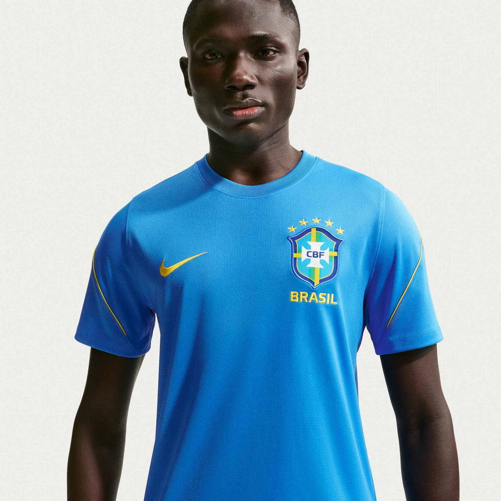 2026-27 Brazil Men's Strike Top LT Photo Blue/Light Menta/Midwest Gold 
