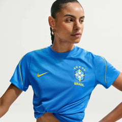 2026-27 Brazil Women's Strike Top Lt Photo Blue/Light Menta/Midwest Gold 