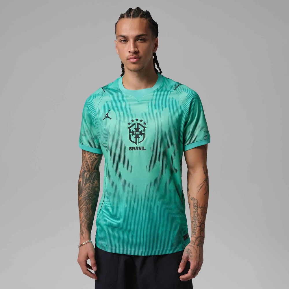 2026-27 Brazil Men's Stadium Goalkeeper Soccer Jersey Light Menta/Black 