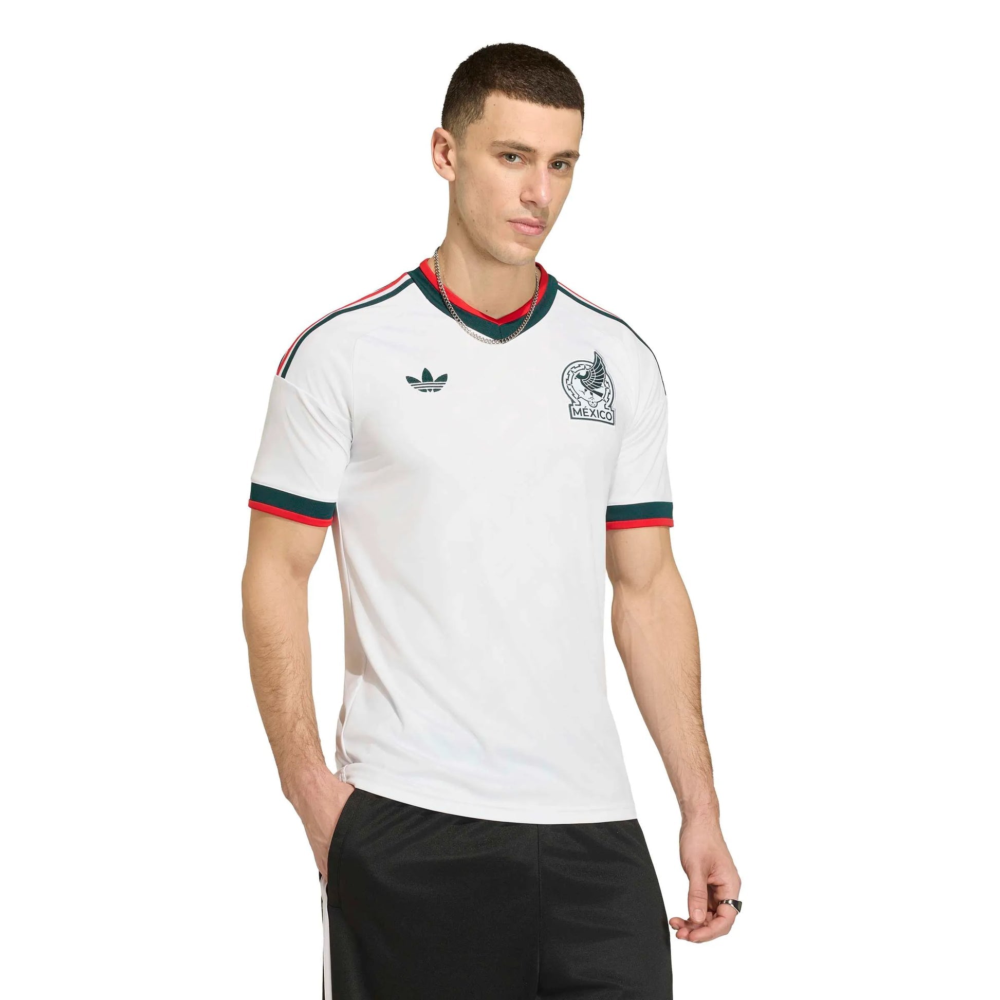 2026 Mexico Men's Stadium Away Soccer Jersey White 