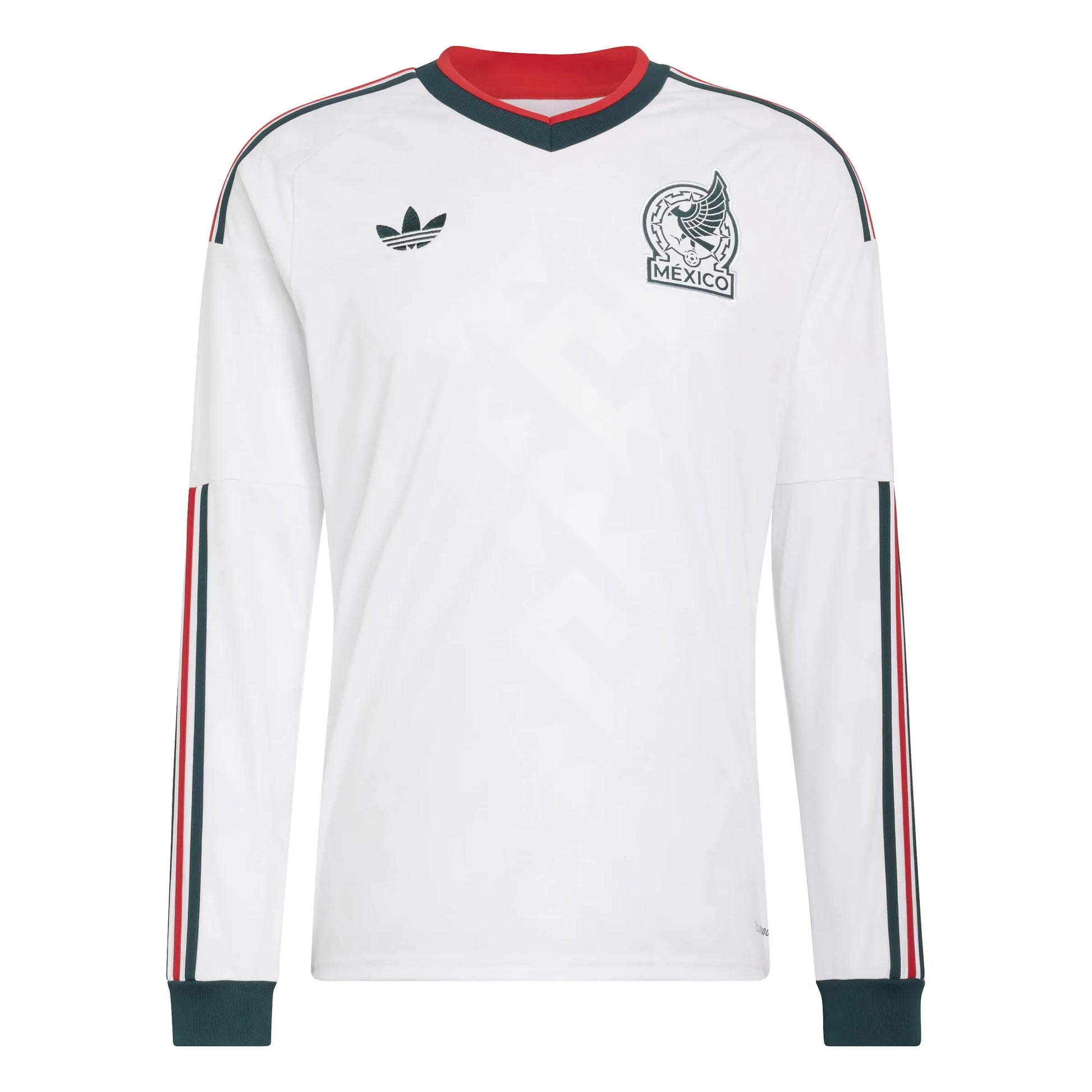 2026 Mexico Men's Stadium Away Long-Sleeve Soccer Jersey White 