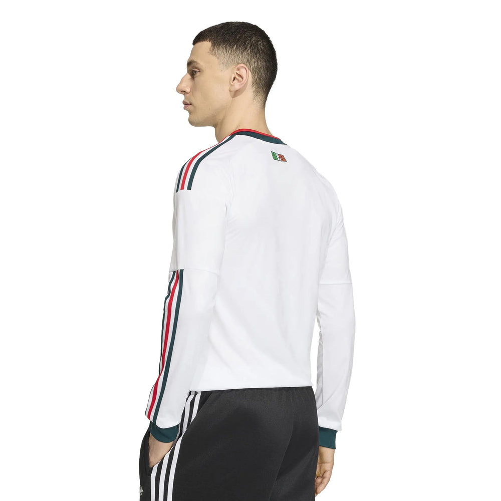 2026 Mexico Men's Stadium Away Long-Sleeve Soccer Jersey White 