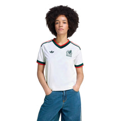 2026 Mexico Women's Stadium Away Soccer Jersey White 